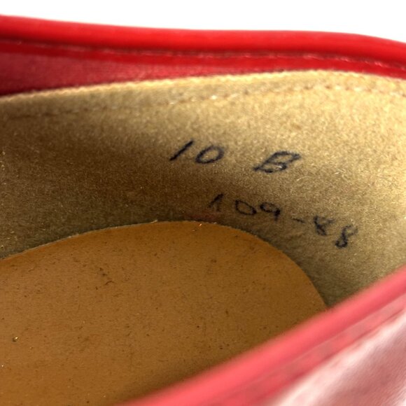 Brunswick Bowling 50’s Style Saddle Shoes Red Blue VTG - Picture 11 of 15